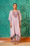 Elegant & Descriptive- Kashmiri Kaftan 2pc set - 100% Rayon Aari work